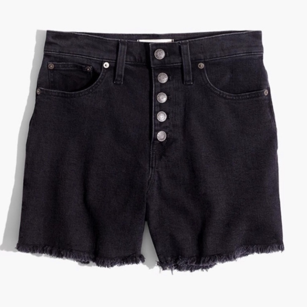 Madewell High Rise Black Short